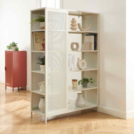 Bibliothèque PANTONE métal beige sable h180cm