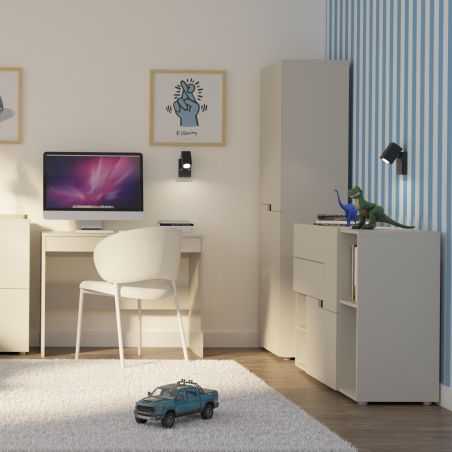 Armoire enfant INGA cachemire 4 portes h184cm