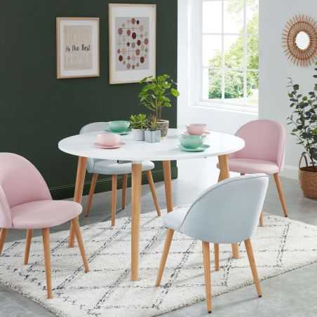 Table extensible ORACLE laqué blanc mat 120 à 160cm