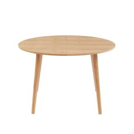 Table extensible ORACLE placage chêne 120 à 160cm