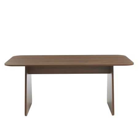 Table à manger LANGO rectangulaire effet noyer 180 cm