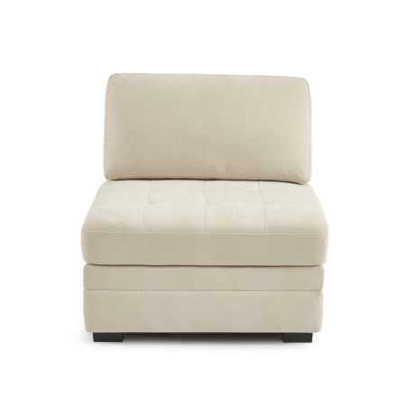 Chauffeuse BILLIE 1 place tissu chenille beige