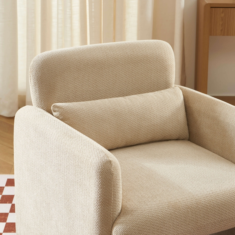 Fauteuil OMA tissu beige