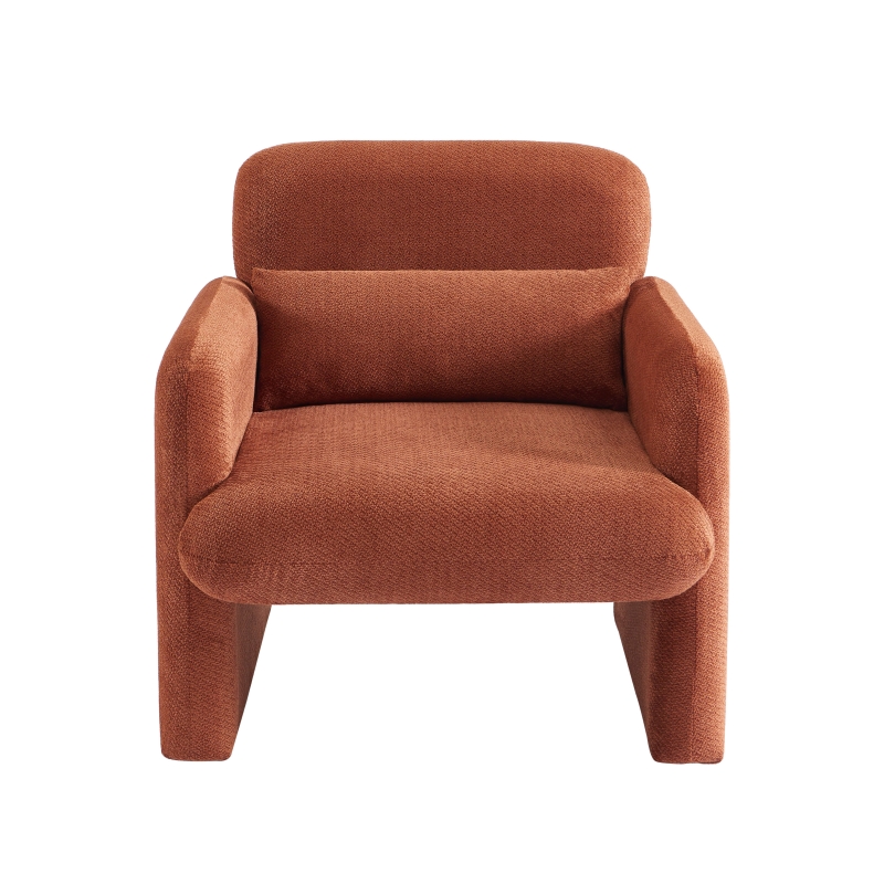 Fauteuil OMA tissu brique