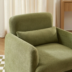 Fauteuil OMA tissu vert