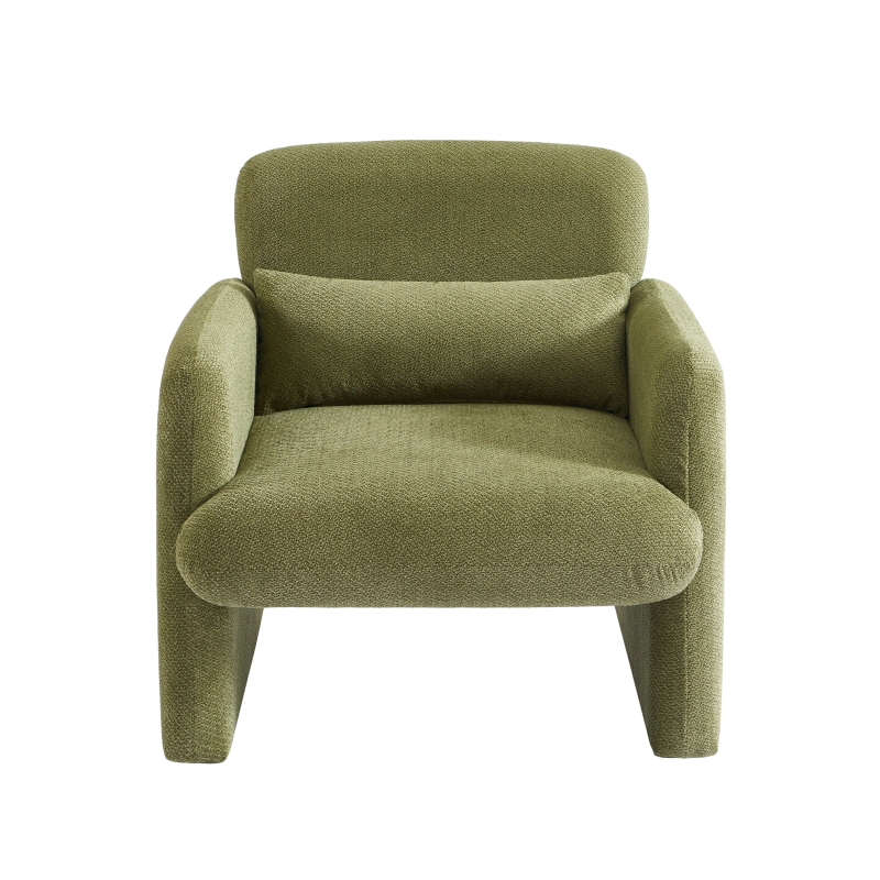 Fauteuil OMA tissu vert