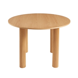 Table de séjour PENELOPE ronde placage chêne 115 cm