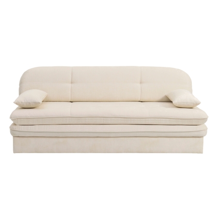 Banquette convertible CILA 3 places tissu beige