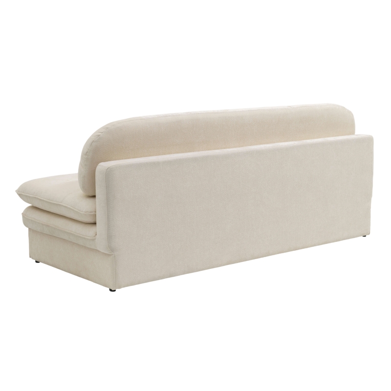 Banquette convertible CILA 3 places tissu beige