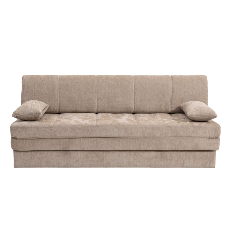 Banquette LUMA convertible 3 places tissu chenille marron