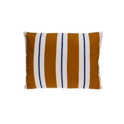 Lot de 3 coussins rectangulaire BLO 45x60cm en coton blanc rayures colorées