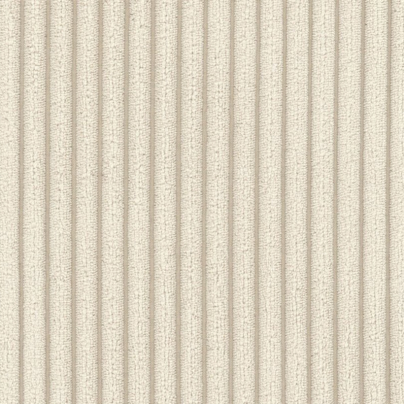 Canapé d'angle droit fixe NUNA 4 places velours côtelé beige