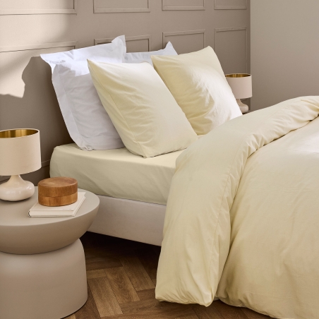 Parure de couette KITO ivoire 240x220 cm (3 pièces)