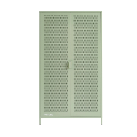 Armoire PANTONE métal vert amande 2 portes