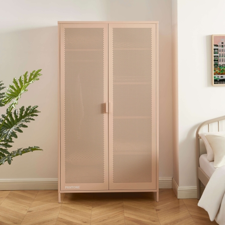 Armoire PANTONE métal rose blush 2 portes