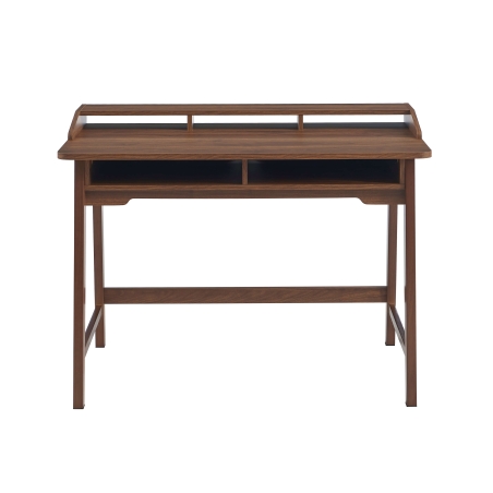 Bureau MAIA 2 compartiments effet noyer 110cm