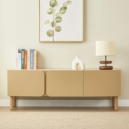 Meuble TV BRAGA beige 3 portes 150cm