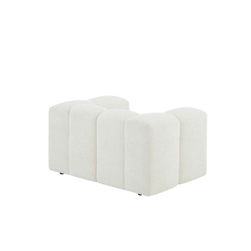 Fauteuil fixe TASTA 1 place tissu beige