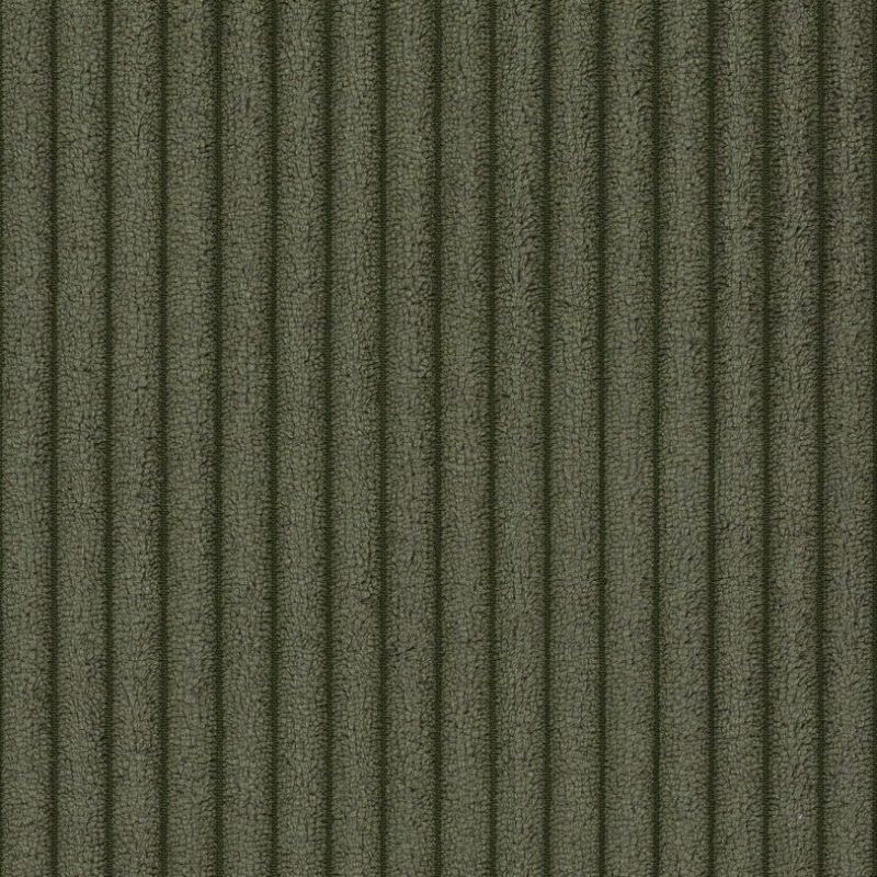 Canapé d'angle droit fixe NUNA 4 places velours côtelé vert