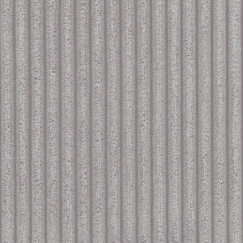 Canapé d'angle gauche fixe NUNA 4 places velours côtelé gris