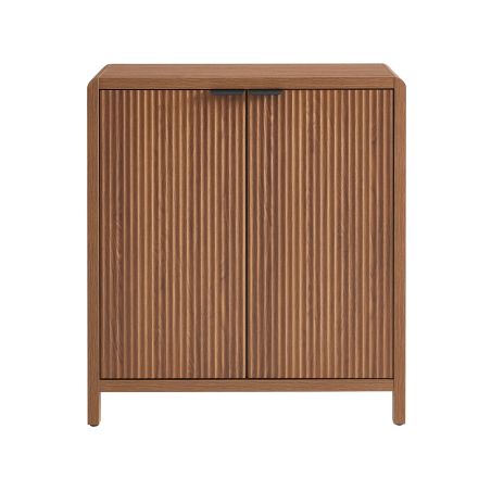 Buffet UTICA effet noyer 2 portes 75cm